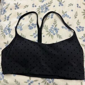 Black Polka Dot Lululemon sports bra